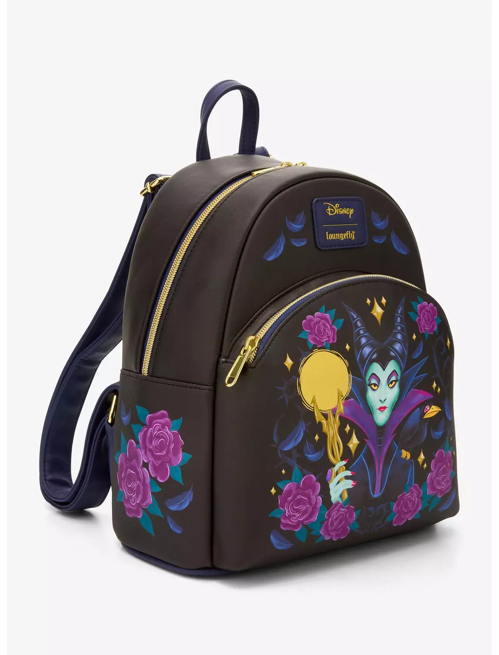 Loungefly Disney Sleeping Beauty Maleficent Floral Mini Backpack