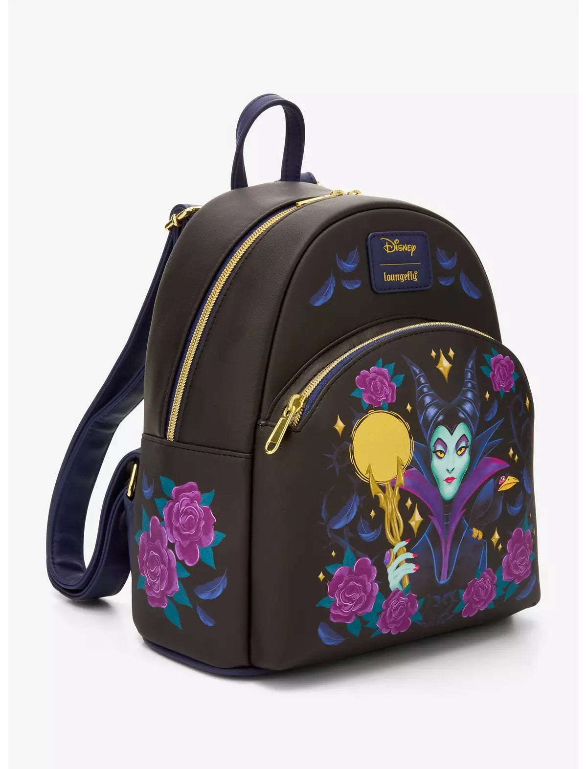 Loungefly Disney Sleeping Beauty Maleficent Floral Mini Backpack