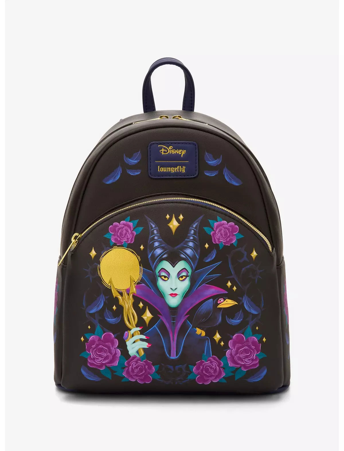 Loungefly Disney Sleeping Beauty Maleficent Floral Mini Backpack