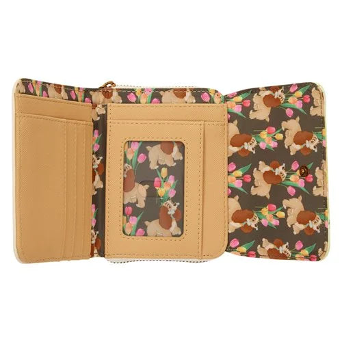 Lady and The Tramp Pastel Tulip Trifold Wallet