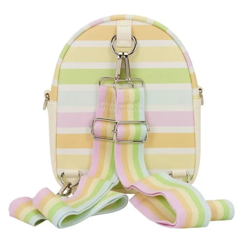 Mickey and Friends Rainbow Stripes Convertible Mini-Backpack
