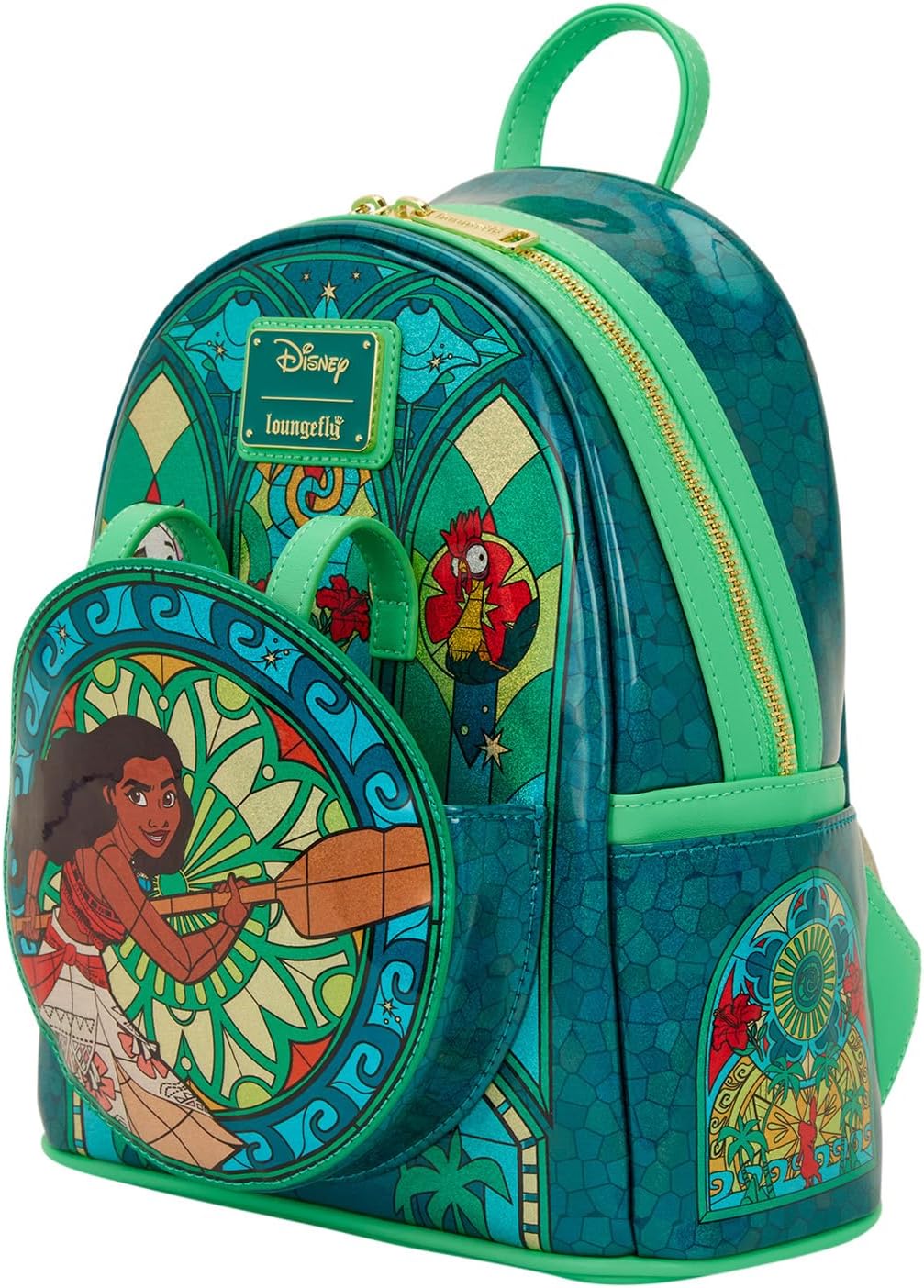 Loungefly Disney Princess Stained Glass Collection: Moana Mini-Backpack, Amazon Exclusive