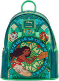 Loungefly Disney Princess Stained Glass Collection: Moana Mini-Backpack, Amazon Exclusive
