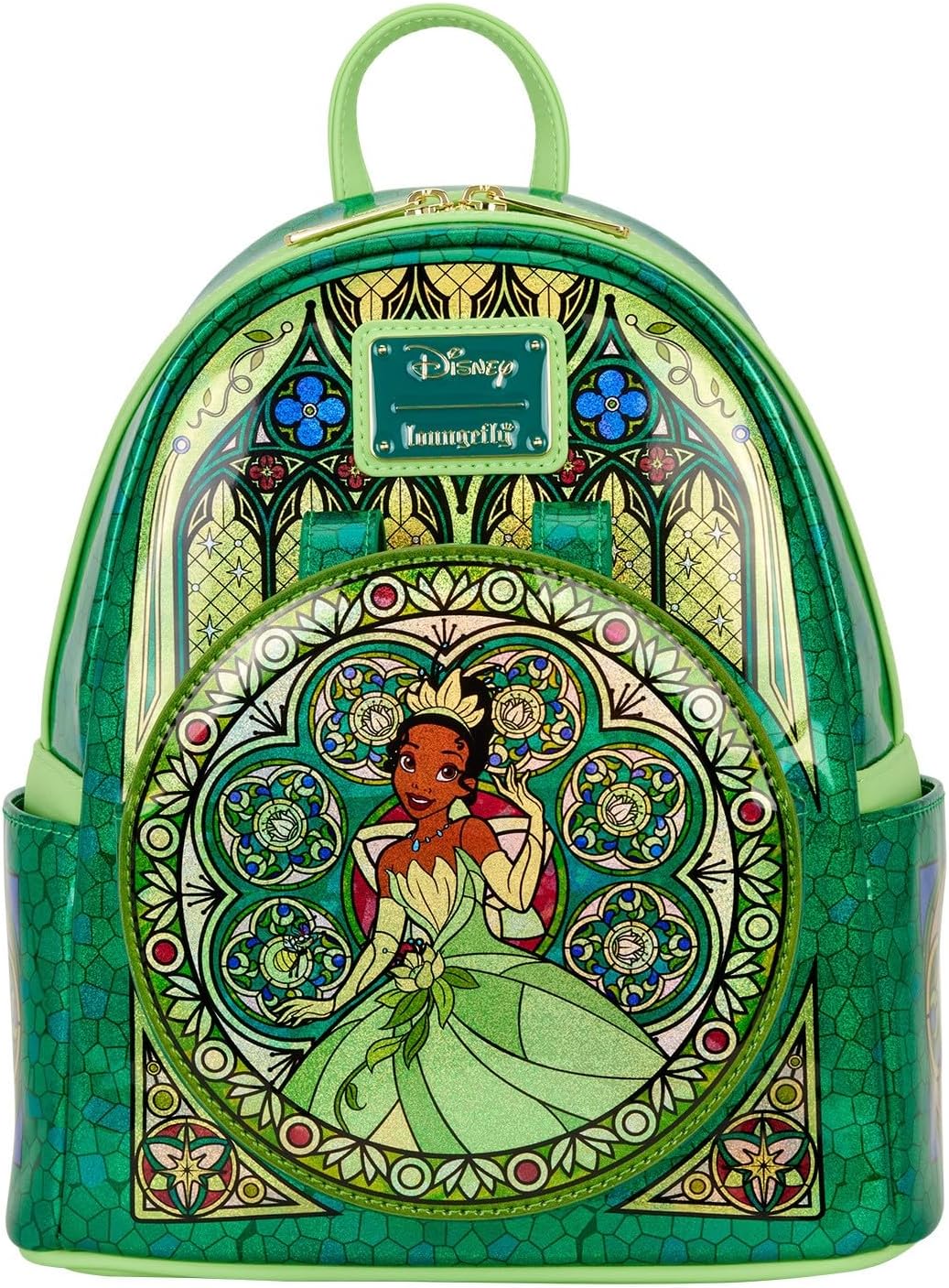 Loungefly Disney Princess Stained Glass Collection: Tiana Mini-Backpack, Amazon Exclusive