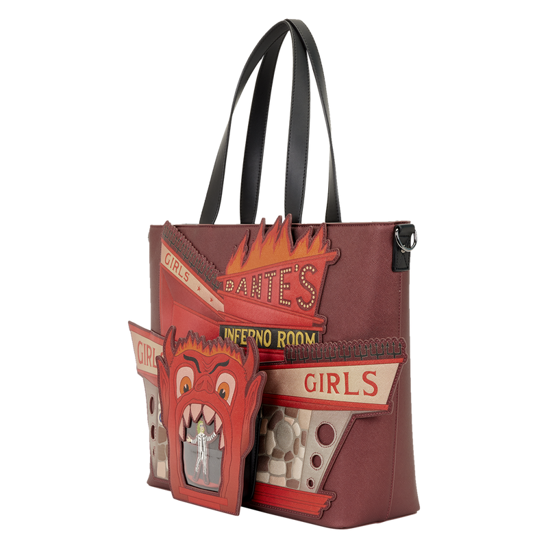 Beetlejuice Dante's Inferno Room Tote Crossbody Bag with Coin Bag
