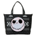 The Nightmare Before Christmas Jack Skellington Reversible Sequins Tote Crossbody Bag with Coin Bag