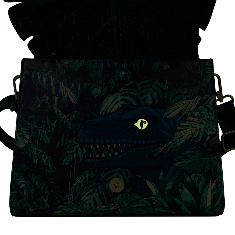 Jurassic World Jungle Velociraptor Glow Crossbody Bag