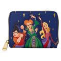 Hocus Pocus Sanderson Sisters Night Sky Zip Around Wallet