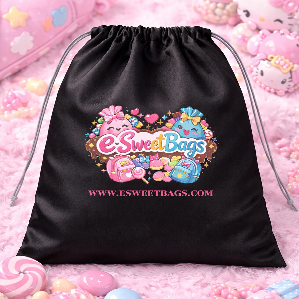 ESWEETBAGS Black: Silk Dust Cover Bags (Regular Size)