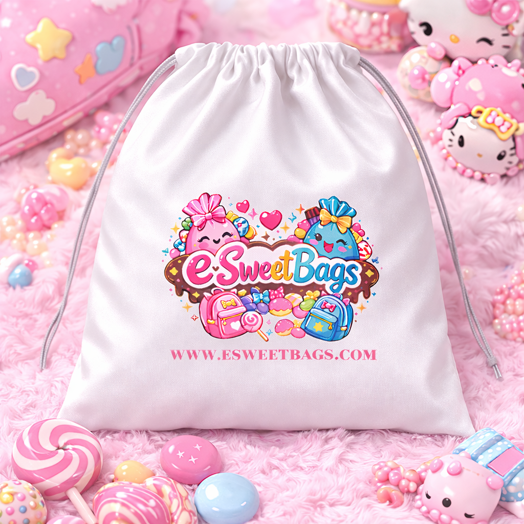 ESWEETBAGS White: Silk Dust Cover Bags (Large Size)
