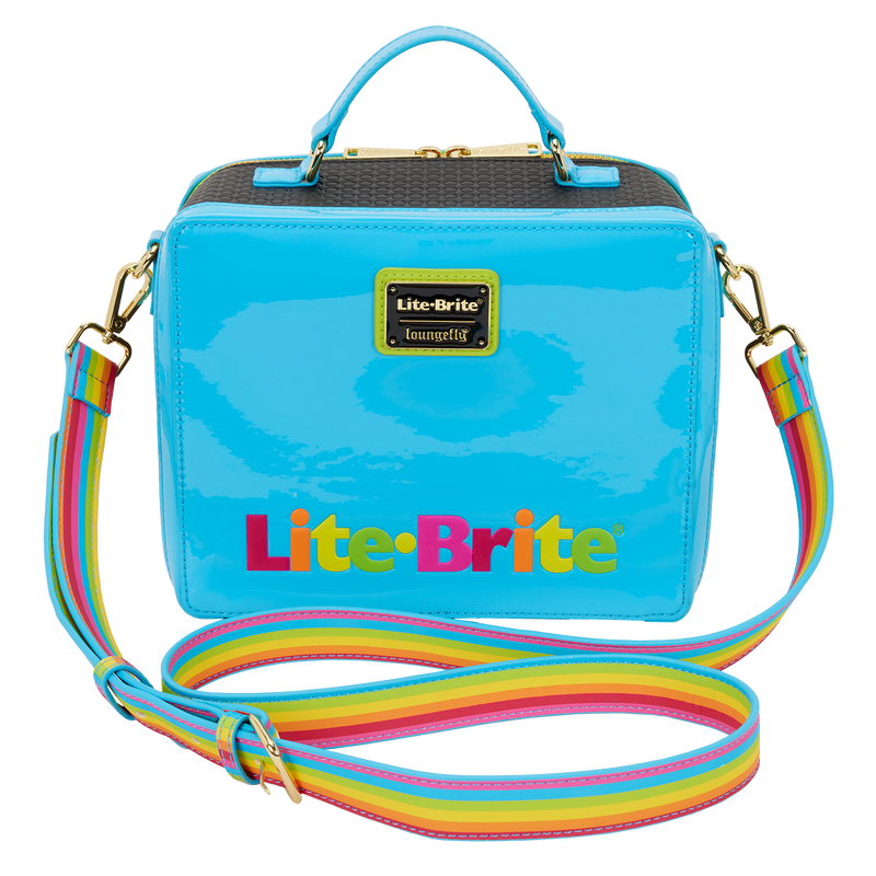Lite-Brite Lenticular Glow Crossbody Bag with Coin Bag