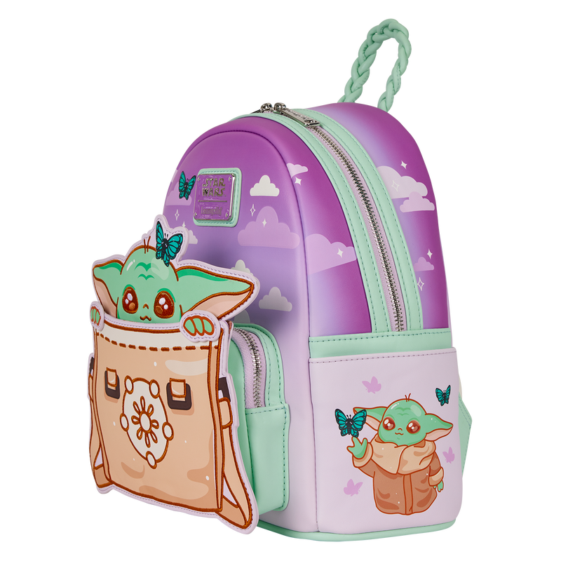 The Mandalorian Grogu Butterfly Mini Backpack