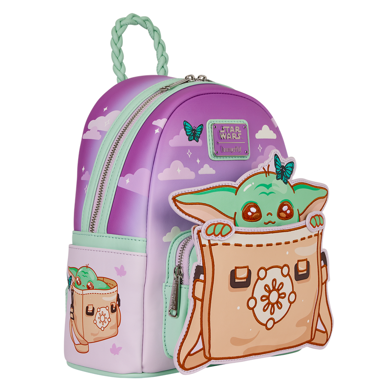 The Mandalorian Grogu Butterfly Mini Backpack