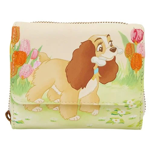 Lady and The Tramp Pastel Tulip Trifold Wallet