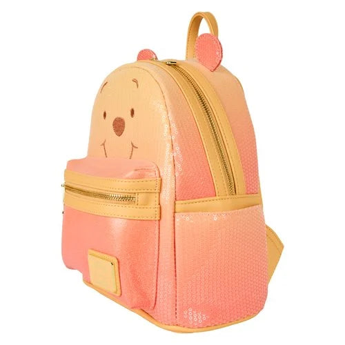 Winnie The Pooh Sequin Glitter Mini-Backpack