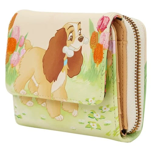 Lady and The Tramp Pastel Tulip Trifold Wallet