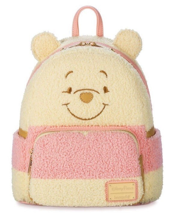 Disney Parks Loungefly Mini Backpack – Winnie the Pooh Fuzzy Chenille